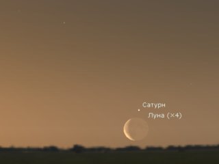 Жители Башкирии смогут наблюдать Сатурн рядом с Луной